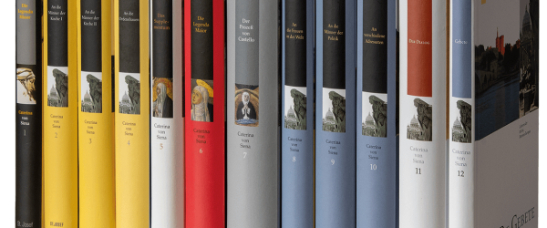 Buchrücken der deutschen Caterina-Gesamtausgabe